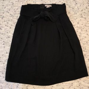 H&M black tie skirt